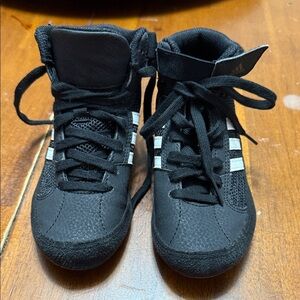 adidas Kids High-Top Black Sneakers